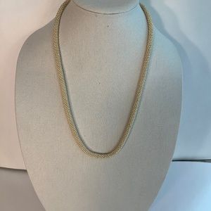 Vintage Faux Pearl Cluster Necklace